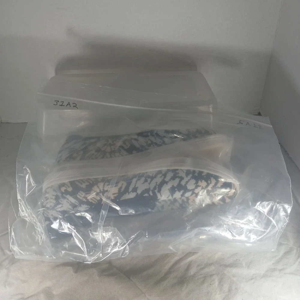 Skechers Slip On‎ Sneakers 9 Black White Animal Print Memory Foam Casual 158302
